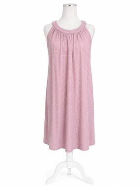 AIMAGE Dusty Pink Eyelet Knit Top